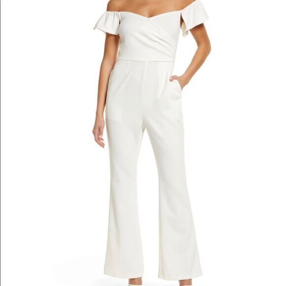 Chelsea 28 Off The Shoulder Jumpsuit NEW - Picture 1 of 3